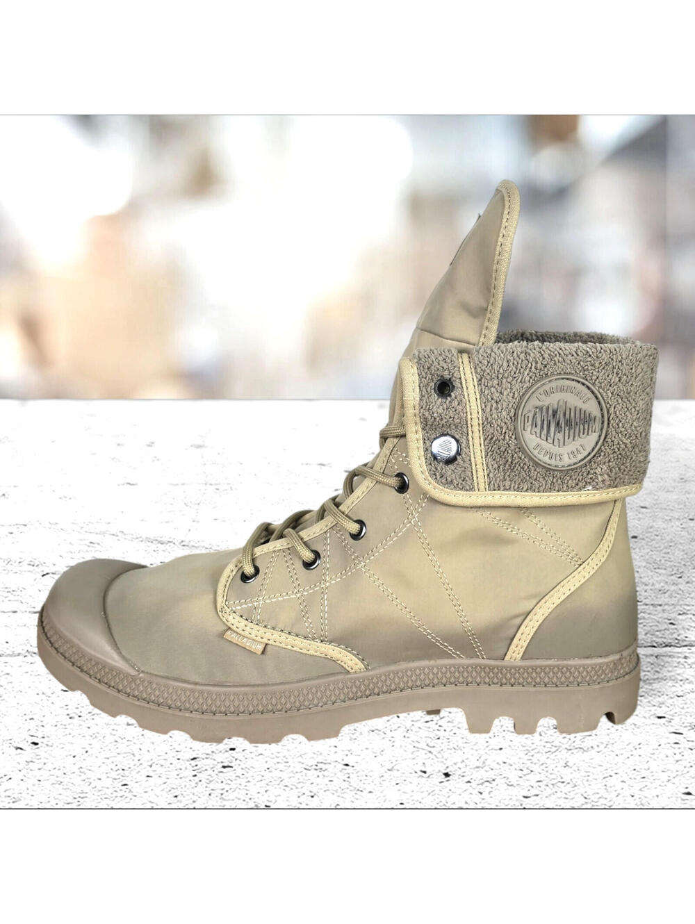 Palladium Pallabrousse Women Size 12.5 Men Size 11 Boots 75978-248 Dusky Green